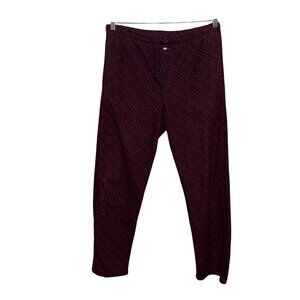 Tommy Hilfiger Mens Sleepwear Lounge Pants Size M Red & Navy Geometric Pattern